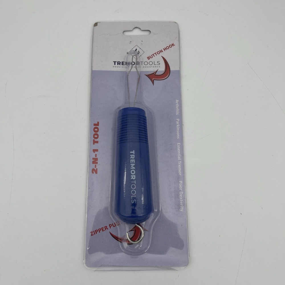 Button Hook Zipper Pull Helper Dressing Aid Assist Device Tool Kit For Arthritis
